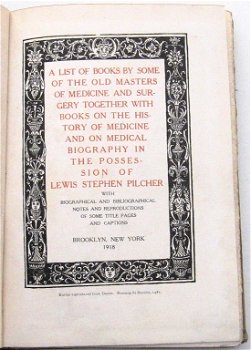 Books of Medicine & Surgery 1918 Pilcher Medische Catalogus - 1
