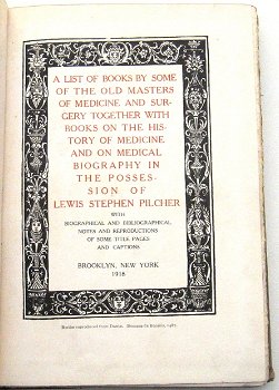 Books of Medicine & Surgery 1918 Pilcher Medische Catalogus - 2
