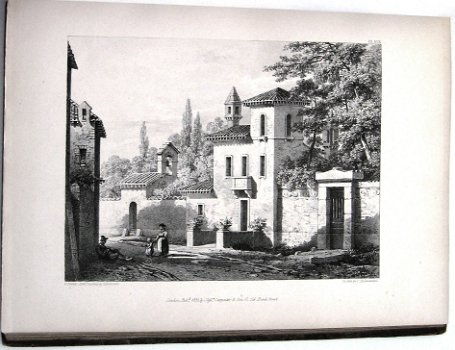 Villa Rustica 1832-3 Parker - 1e druk Architectuur 64 platen - 3