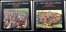 [Capua Urbino] 2 boeken Le Città Nella Storia d'Italia