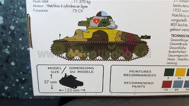 Hotchkiss H 35 tank 1:35 Heller - 1