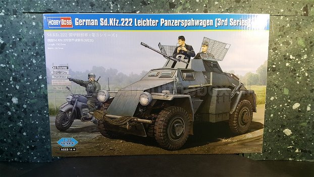 German SD.KFZ.222 leichter panzerwagen 1:35 Hobbyboss - 0