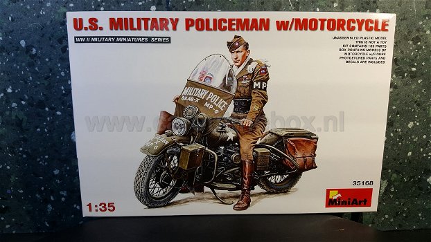 Harley Davidson with military policeman 1:35 Miniart - 0