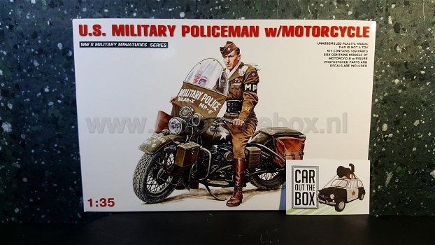 Harley Davidson with military policeman 1:35 Miniart - 2