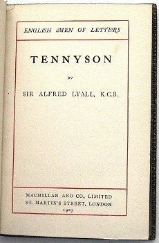 Tennyson 1907 Lyall - Blauwleren Prijsband Binding - 2