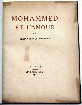 Mohammed et l'Amour 1947 Islam & Huwelijk #406/450 - Binding - 3