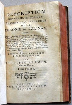 Suriname 1769 Description... de la colonie de Surinam Fermin - 5