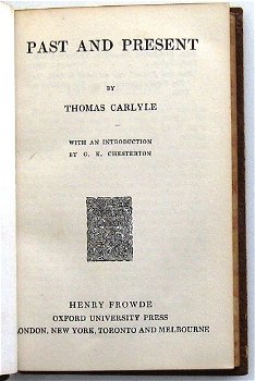 Carlyle [c. 1909] Past and Present Tree calf Oxford Binding - 3