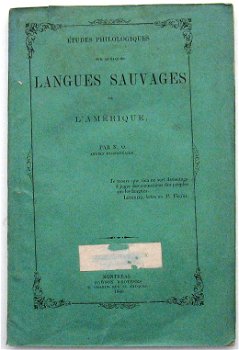 Langues Sauvages de l'Amérique 1866 Cuoq - Mohawk Algonquin - 0