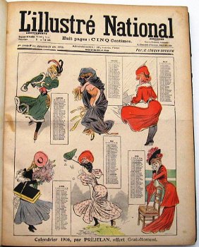 l'Illustré National 1906 Jaargang incl. Kalender en kerstnr. - 0
