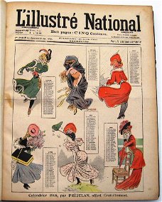 l'Illustré National 1906 Jaargang incl. Kalender en kerstnr.