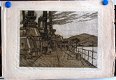 Aquatint Oorlogsschip (c.1910-1920) Formaat c. 36,2 x 54 cm - 0 - Thumbnail