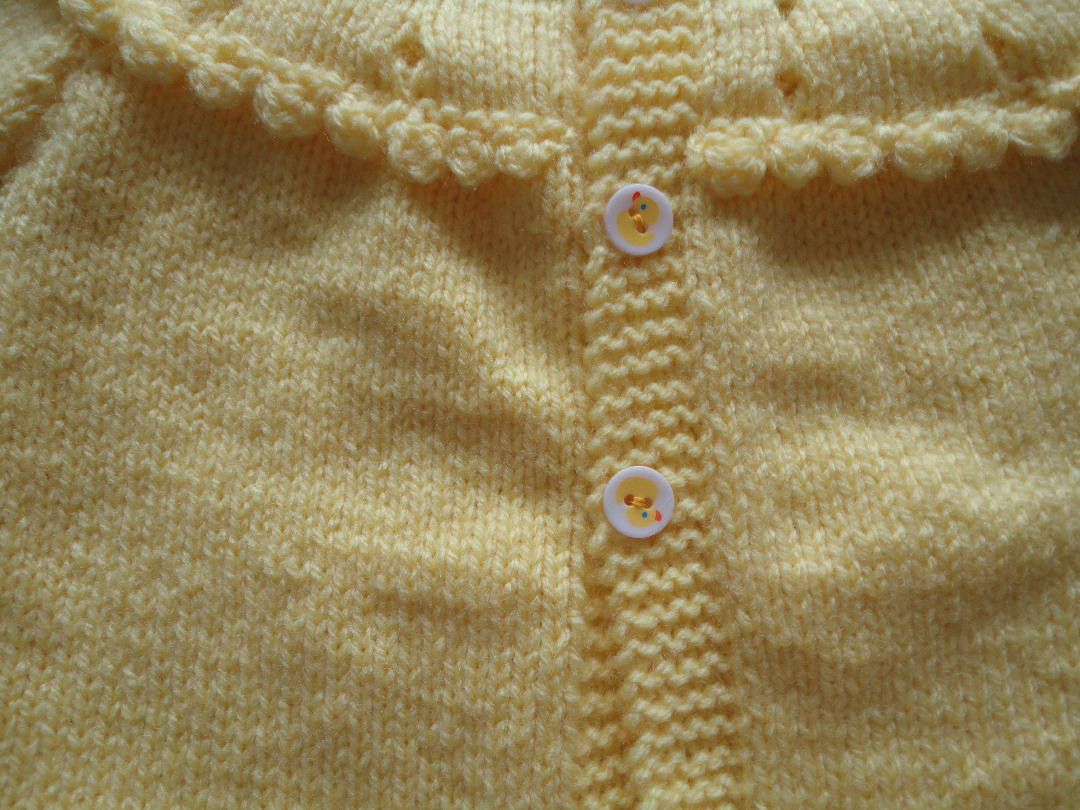 020 geel babyvestje voor ca. maat 62 - Afbeelding 4