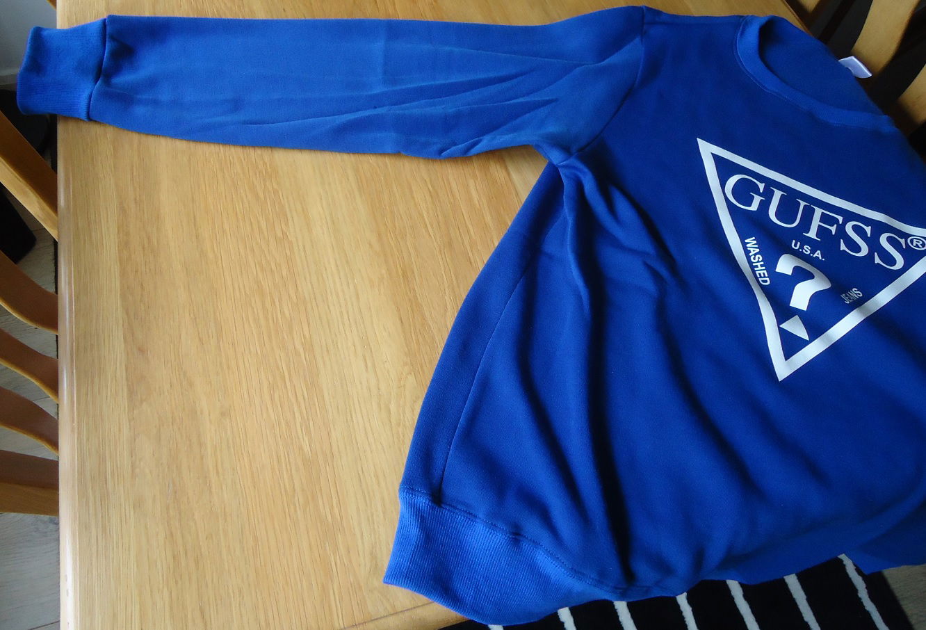 Te koop nieuwe blauwe sweater met print van Eqmpowy, maat L. - Afbeelding 3