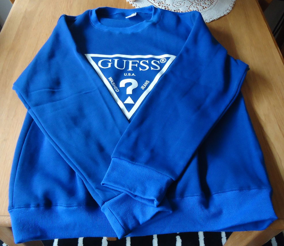 Te koop nieuwe blauwe sweater met print van Eqmpowy, maat L. - Afbeelding 7
