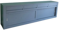 Dressoir design grijs greeploos 300cm