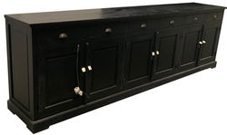 Dressoir zwart Heesch 300cm