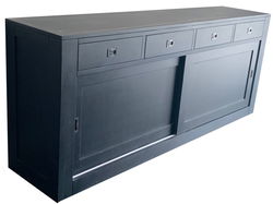 Dressoir design Hasselt zwart 220cm