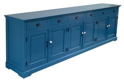 Dressoir oud blauw Heesch 300cm