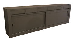 Dressoir design Engels groen greeploos 300cm