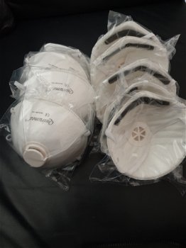 Mondmaskers/ mondkapjes FFP2 met ventiel - 2
