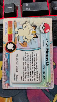 Meowth #52 Foil Series 1 (Topps) Pokemon gebruikt - 1