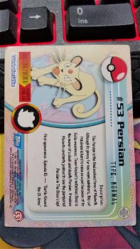 Persian #53 Series 1 (Topps) Pokemon gebruikt - 1