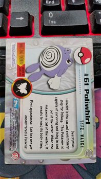 Poliwhirl #61 Series 1 (Topps) Pokemon gebruikt - 1