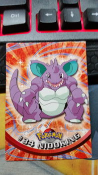 Nidoking #34 Series 1 (Topps) Pokemon gebruikt - 0