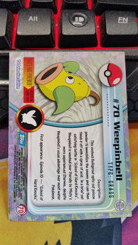 Weepinbell #70 Foil Embossed Stars Series 1 (Topps) Pokemon gebruikt - 1