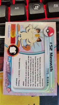 Meowth #52 Series 1 (Topps) Pokemon gebruikt 2 - 1