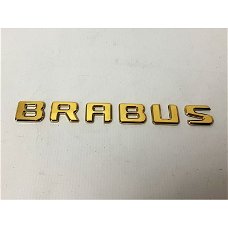 GOUD EXCLUSIEF HANDGEMAAKT LOGO STIJL BRABUS VOOR MERCEDES-BENZ