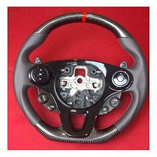 KOOLSTOF STUURWIEL ROOD VOOR SMART FORTWO III 453