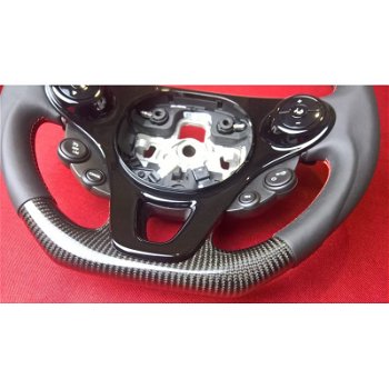 KOOLSTOF STUURWIEL ROOD VOOR SMART FORTWO III 453 - 2