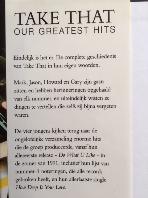 Take that - Our greates hits - Afbeelding 2