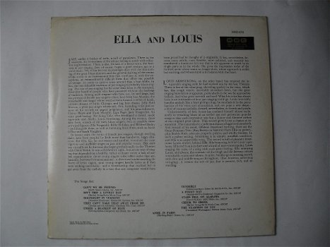 Ella Fitzgerald and Louis Armstrong ‎– Ella And Louis - 1