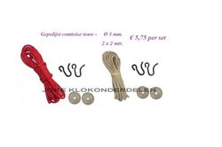 = Comtoise touw + haken en muntringen =35340