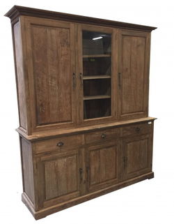 Tijdloze teak buffet keukenkast dichte zijdeuren 150 x 220cm