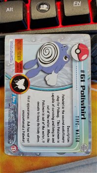 Poliwhirl #61 Series 1 (Topps) Pokemon gebruikt 2 - 1