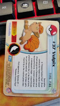 Vulpix #37 Series 1 (Topps) Pokemon gebruikt - 1