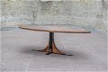Walnoten ovale tafel 200x100cm Meubelfabriek Westra - 6 - Thumbnail