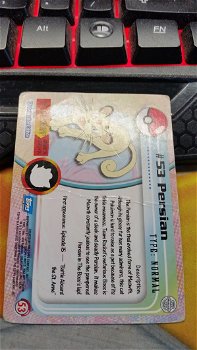 Persian #53 Series 1 (Topps) Pokemon gebruikt 3 - 1