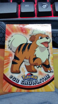 Growlithe #58 Series 1 (Topps) Pokemon gebruikt 3 - 0