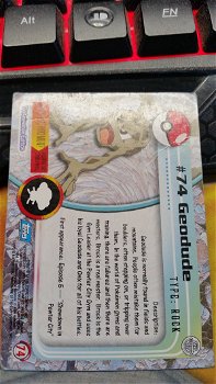 Geodude #74 Series 1 (Topps) Pokemon gebruikt 3 - 1
