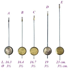 == Franse pendule slinger = gebruikt = 41843