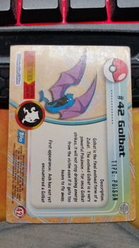 Golbat #42 Series 1 (Topps) Pokemon gebruikt 3 - 1