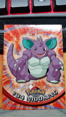 Nidoking  #34 Series 1 (Topps) Pokemon gebruikt  4