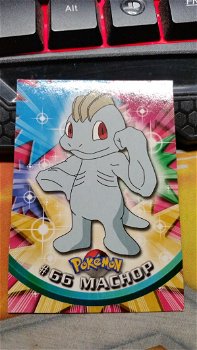 Machop #66 Series 1 (Topps) Pokemon gebruikt 2 - 0