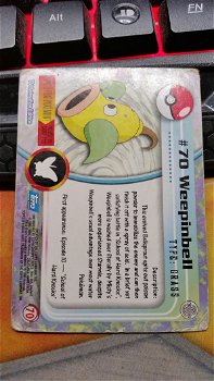 Weepinbell #70 Foil Embossed Stars Series 1 (Topps) Pokemon gebruikt 2 - 1