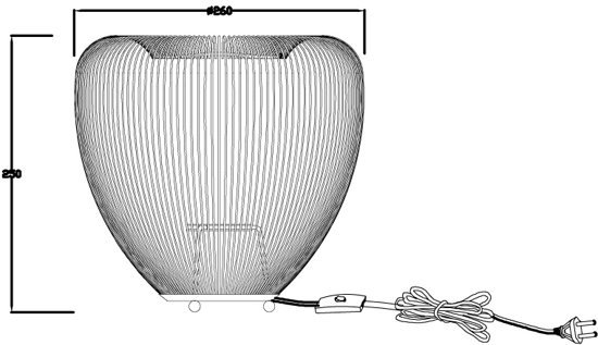 tafellamp. Nieuw & spotgoedkoop. Lucide Wirio, Modern, Led, E27. Kleur: koper. - 4